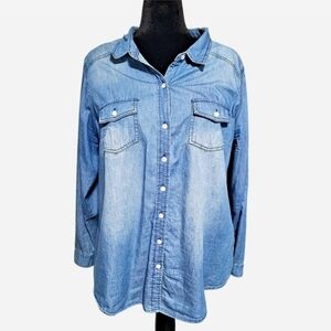 Torrid Blue Denim Shirt